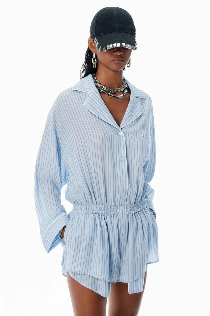 Alexander Wang Blue Pre-Styled Pajama Romper 3