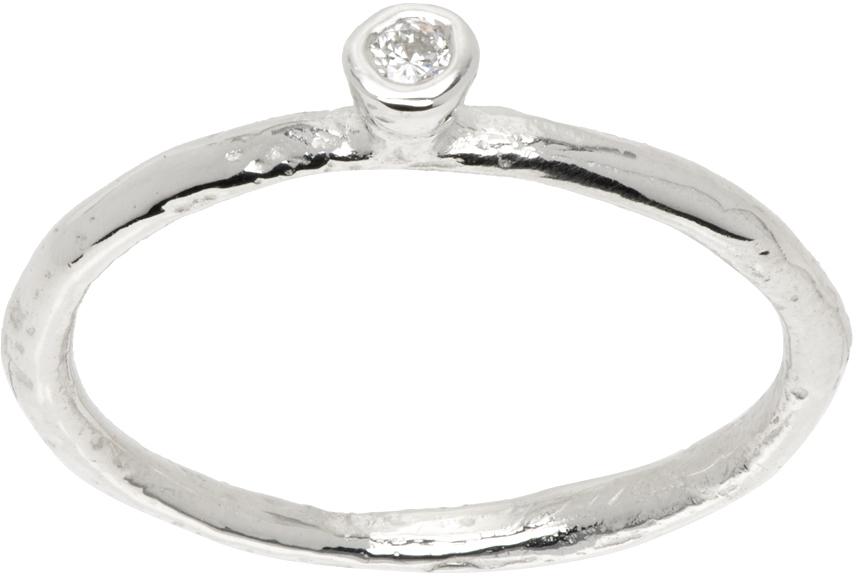 Pearls Before Swine Silver Diamond Ring