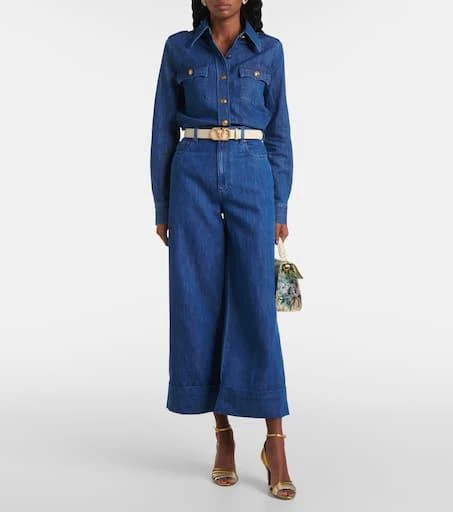 Valentino High-rise wide-leg jeans 2