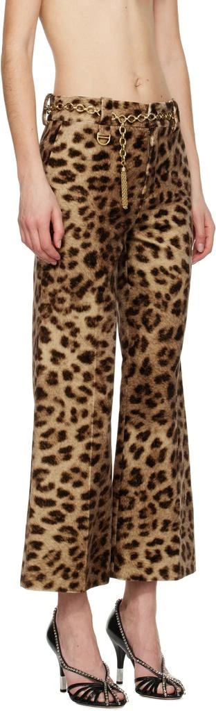 Chloé Brown Cropped Bootcut Trousers 2