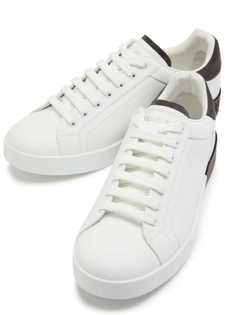 Dolce
Gabbana Portifano panelled leather sneakers 3