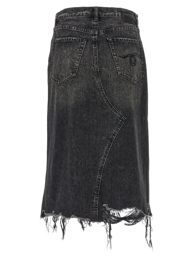 R13 R13 Jesse Distressed Frayed Skirt 2
