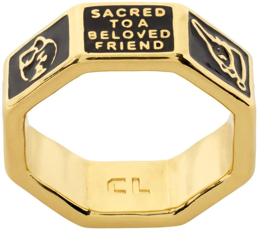 CHOPOVA LOWENA Gold Beloved Friendship Ring 1