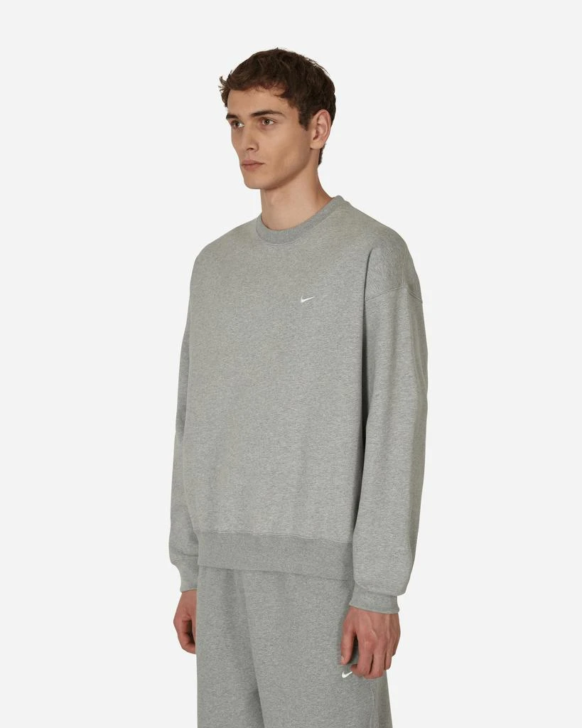 NIKE Solo Swoosh Crewneck Sweatshirt Grey 2