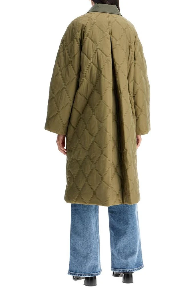 Ganni Ganni Mid-Length Quilted Coat 3