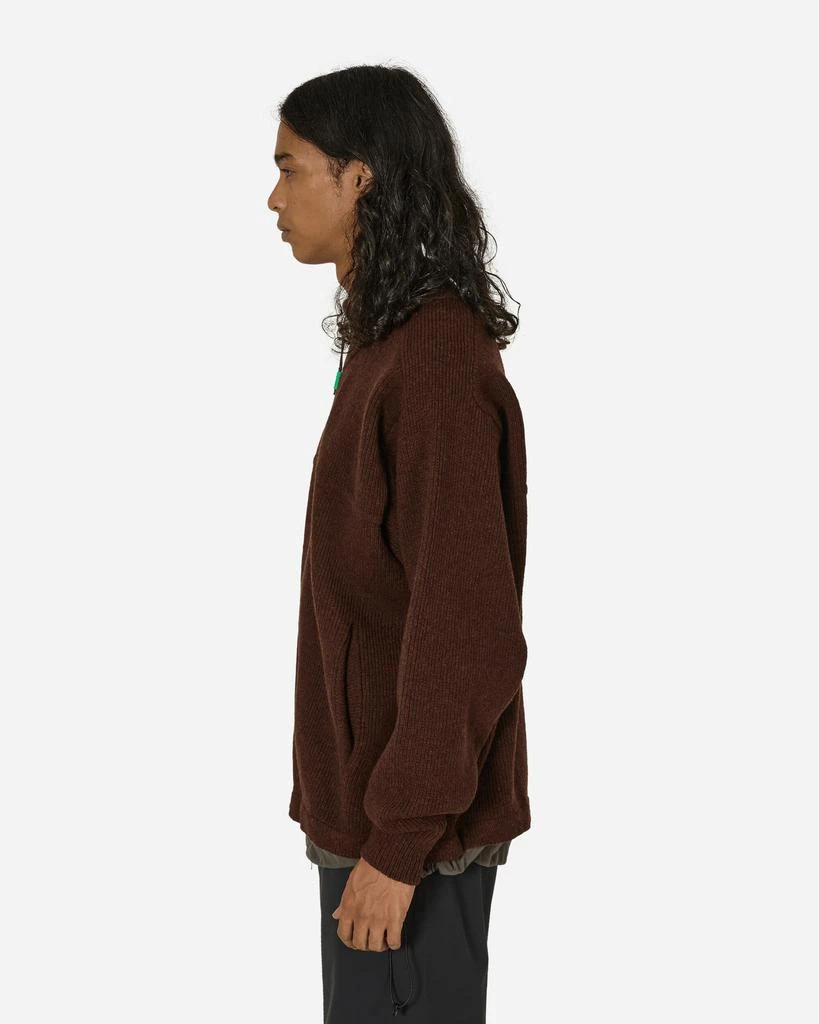 GR10K Felted Knit Sweater Rusty Brown 2