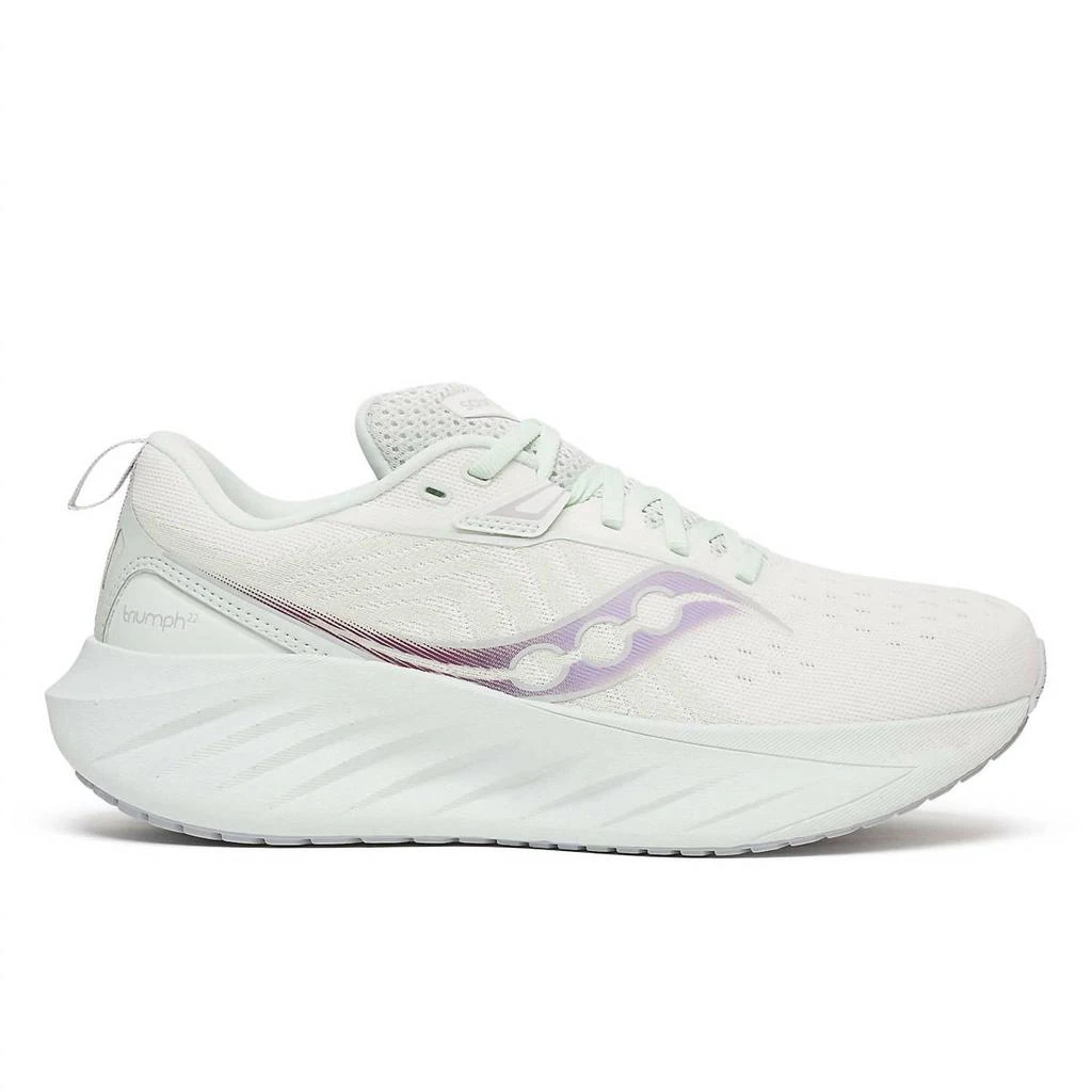 Saucony Women's Triumph 22 Running Shoes In White/foam