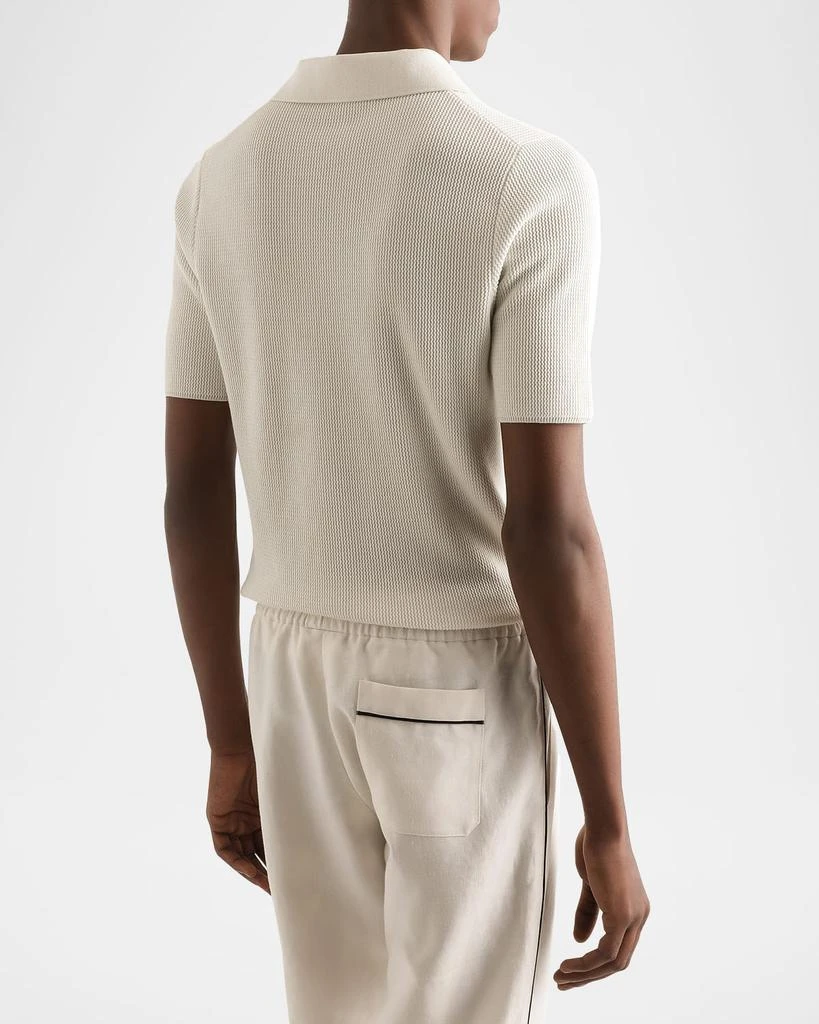 Dolce 
Gabbana Men
s Short-Sleeve Knit Polo Shirt 5