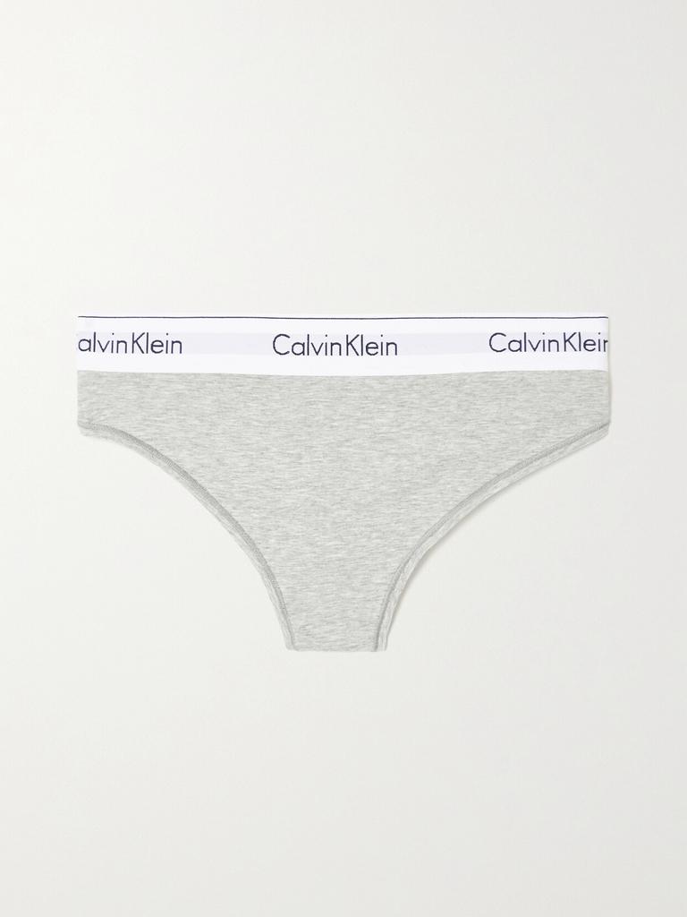 Calvin Klein Modern Cotton Plus 弹力棉质莫代尔混纺丁字裤