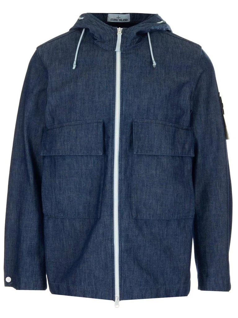 Stone Island Stone Island Denim Hooded Jacket 1