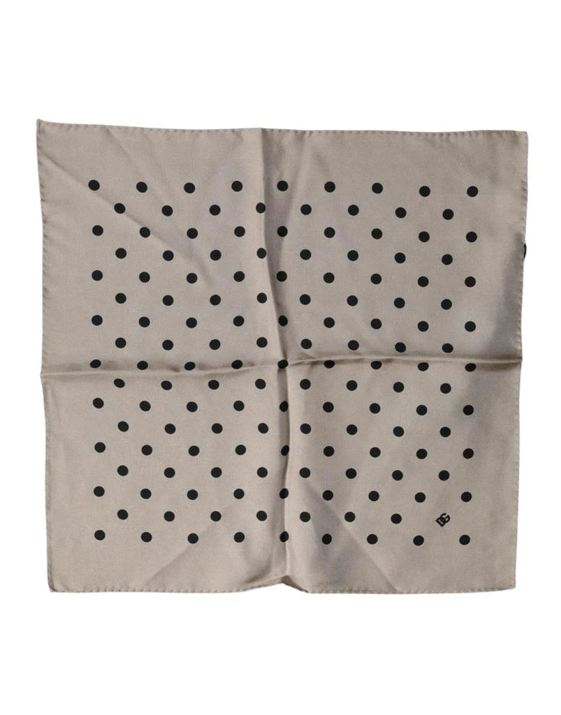 Dolce 
Gabbana Polka Dot Square Handkerchief Men
s Scarf
