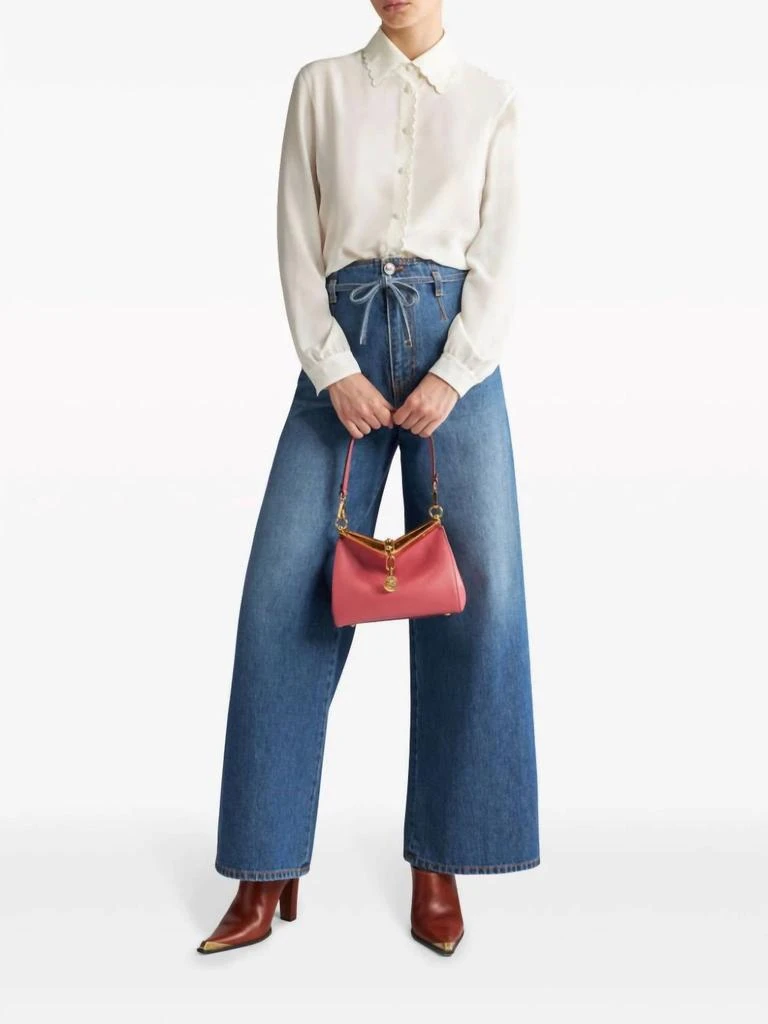 ETRO Scallop Detail Blouse In Ivory 2