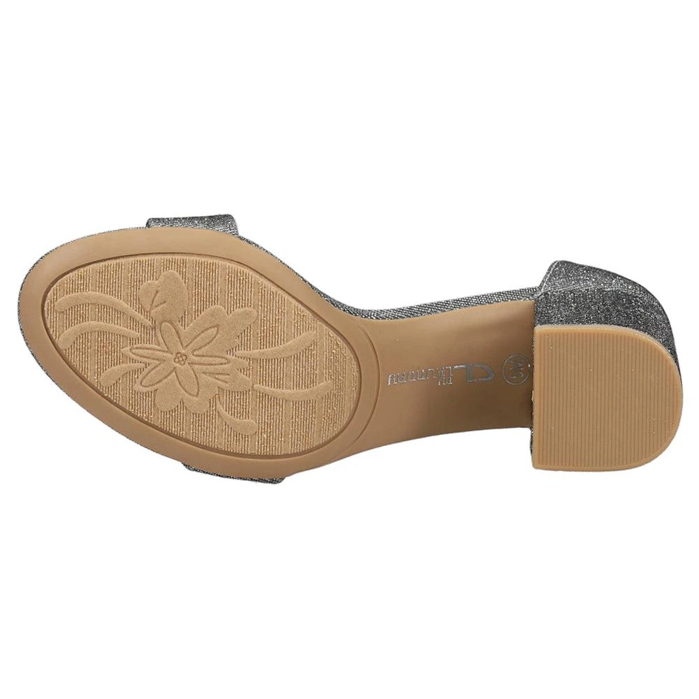 CL By Laundry Jody Shimmer Block Heel Sandals 5