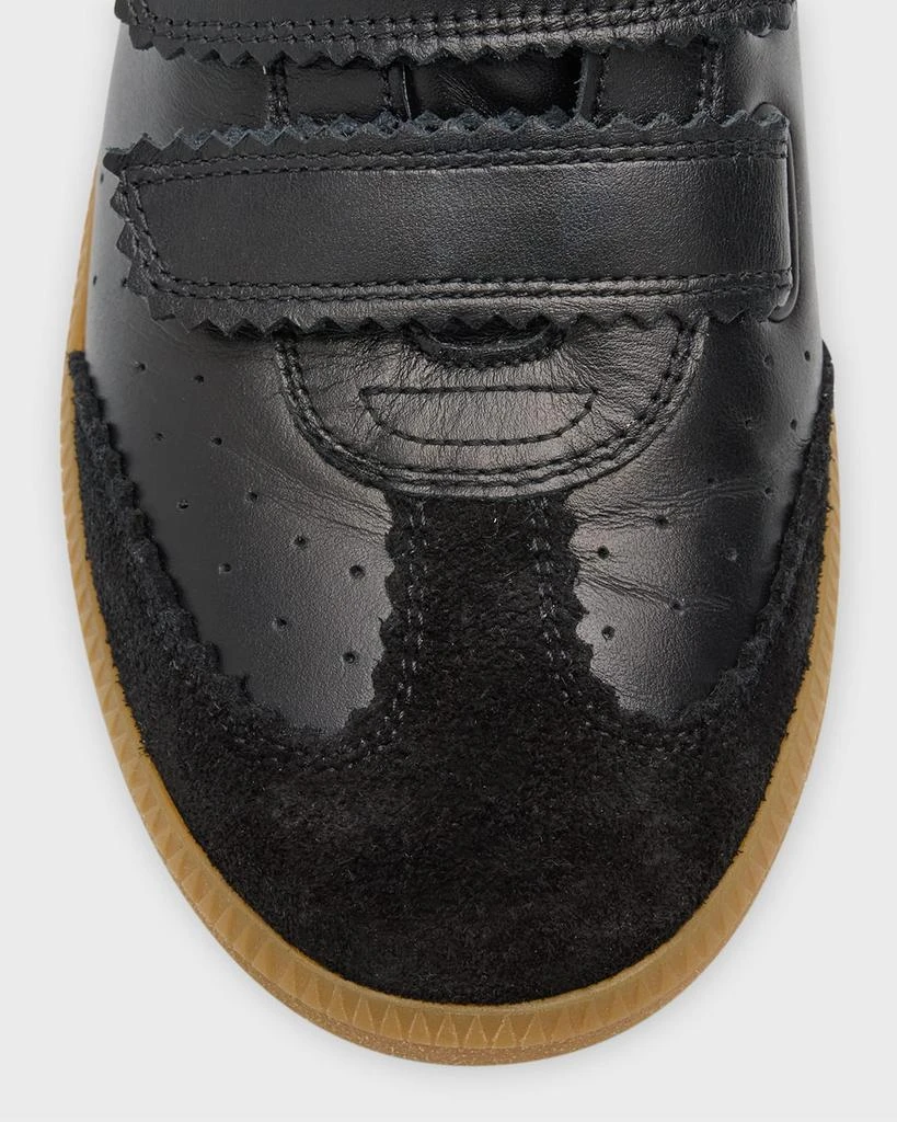 Isabel Marant Beth Perforated Leather Grip-Strap Sneakers 7