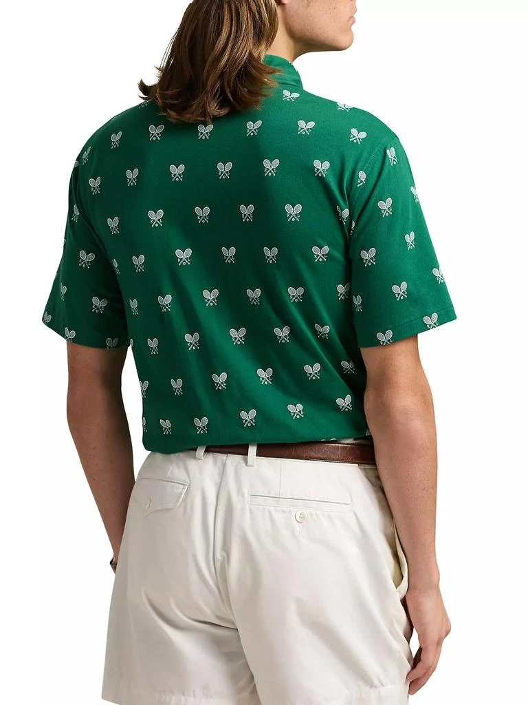 Ralph Lauren Classic-Fit Racquet-Print Polo Shirt 4