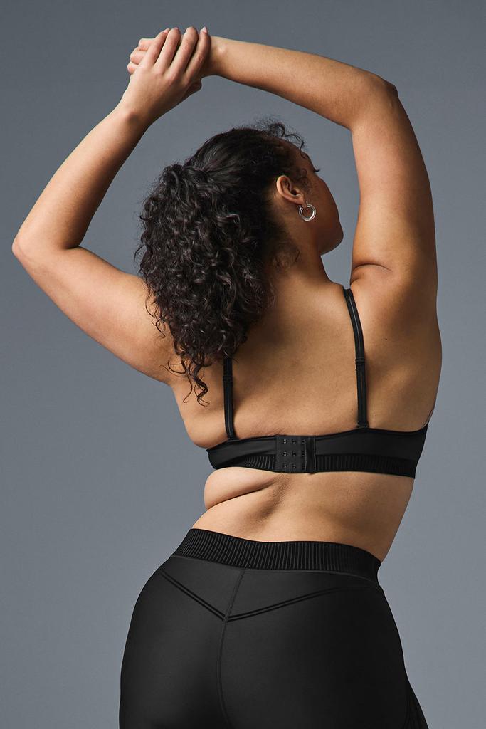 Alo Airlift Line Up Bra - Black Black XS - Lingerie - Free