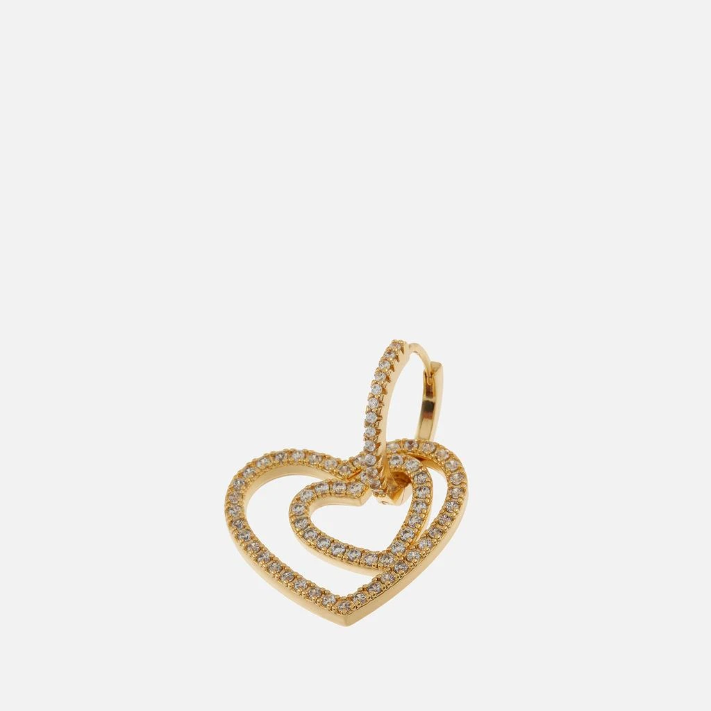 Crystal Haze Heart Collector Gold-Plated Earring 3