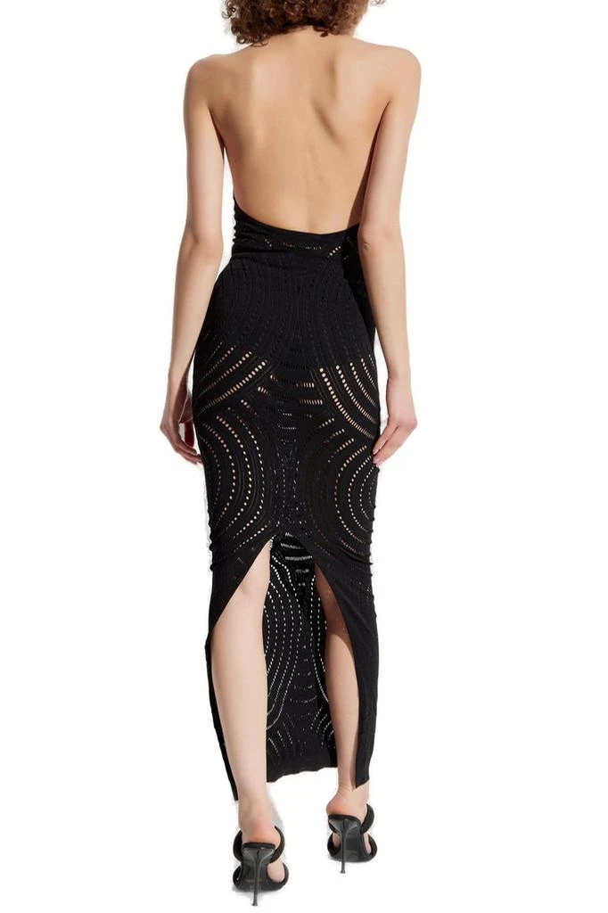 how to wear backless dress without a bra Darya Hand Beaded Backless Maxi Dress in Butter | Jaded London main image 1