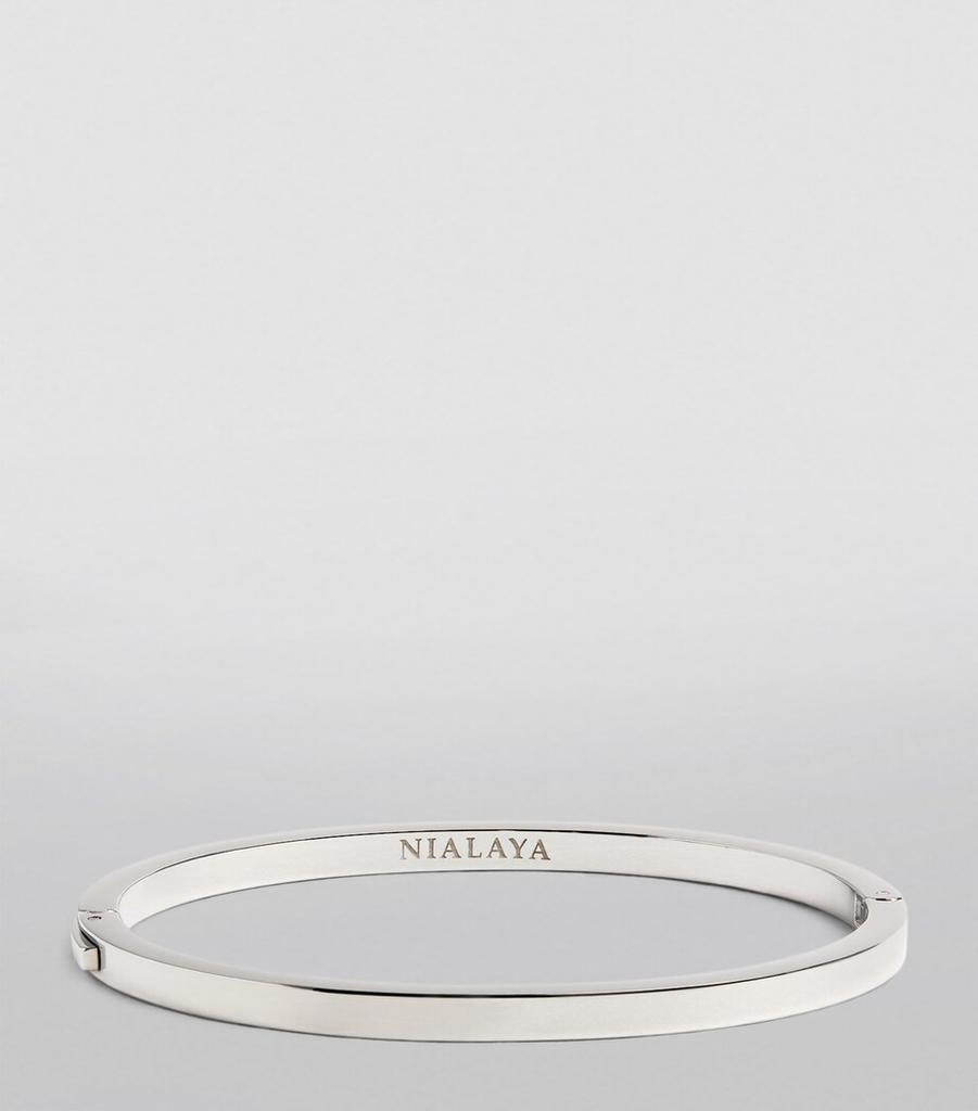 Nialaya Silver-Plated Simplicity Bangle