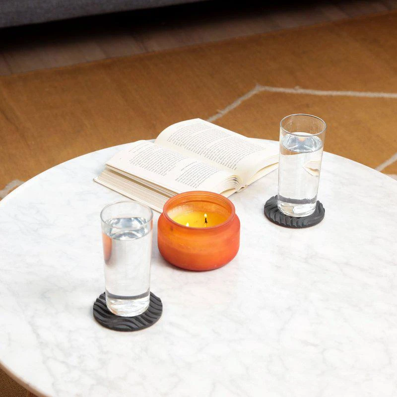 Loma Living Lombard Coaster Set Charcoal Grey 1