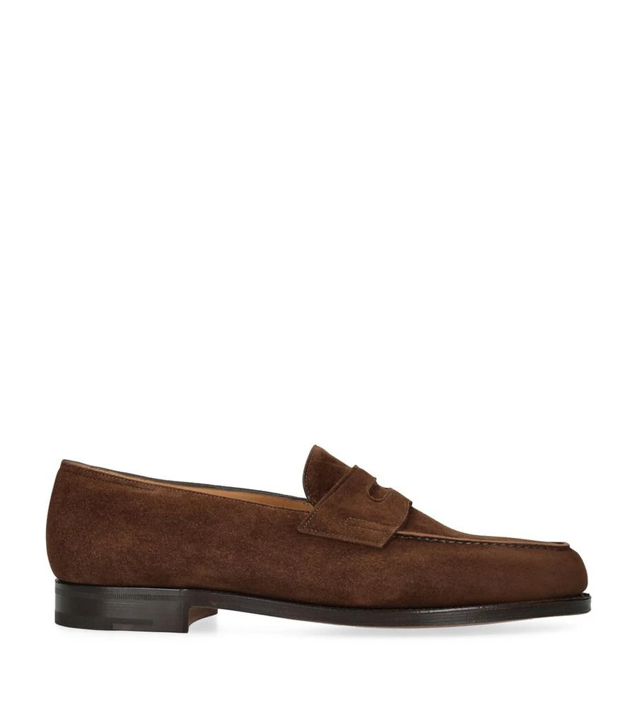 John Lobb Suede Lopez Loafers 1