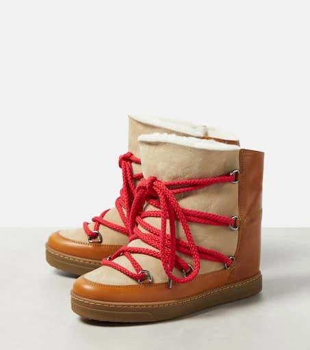 Isabel Marant Nowles leather snow boots 5