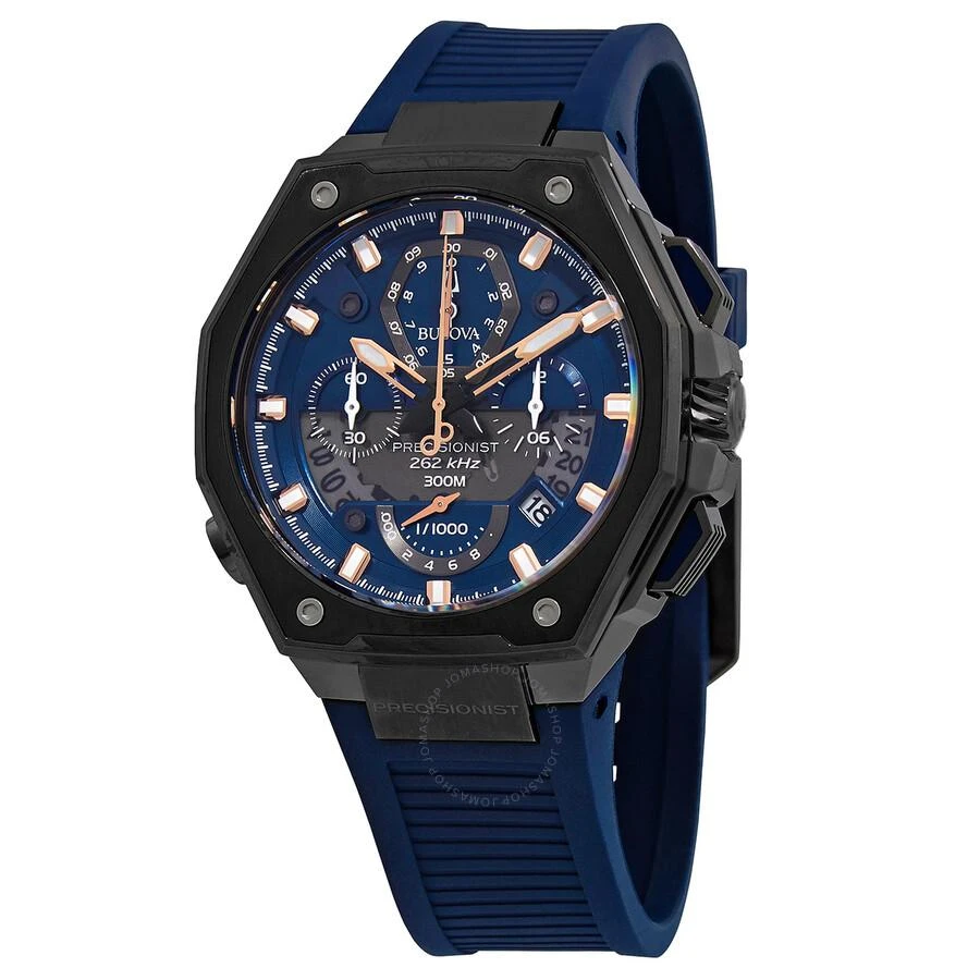 Bulova Precisionist Chronograph Quartz Blue Dial Men's Watch 98B357 1