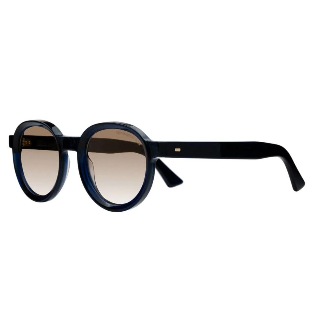 Cutler and Gross 1384-02 Sun 49mm Classic Blue Navy / Grad Brown Lens Flash G
