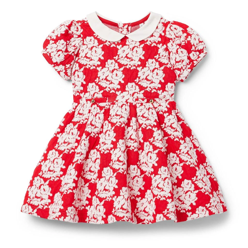 Janie and Jack Jaquard Collared Dress (Toddler/Little Kids/Big Kids) 1