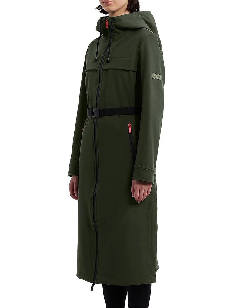 Hunter Crown Belted Longline Coat 3