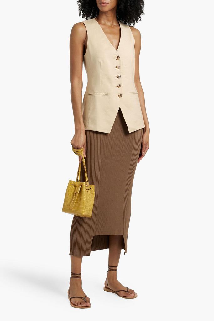 VERONICA BEARD Liff linen-blend vest