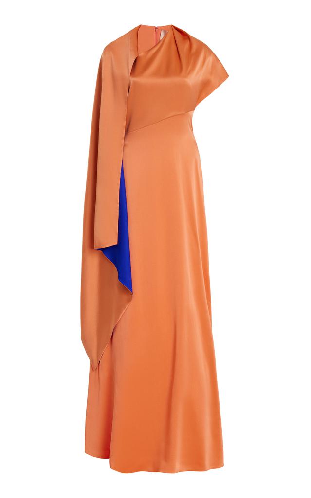 ROKSANDA ROKSANDA - Pilar Draped Silk Gown - Orange - UK 4 - Moda Operandi