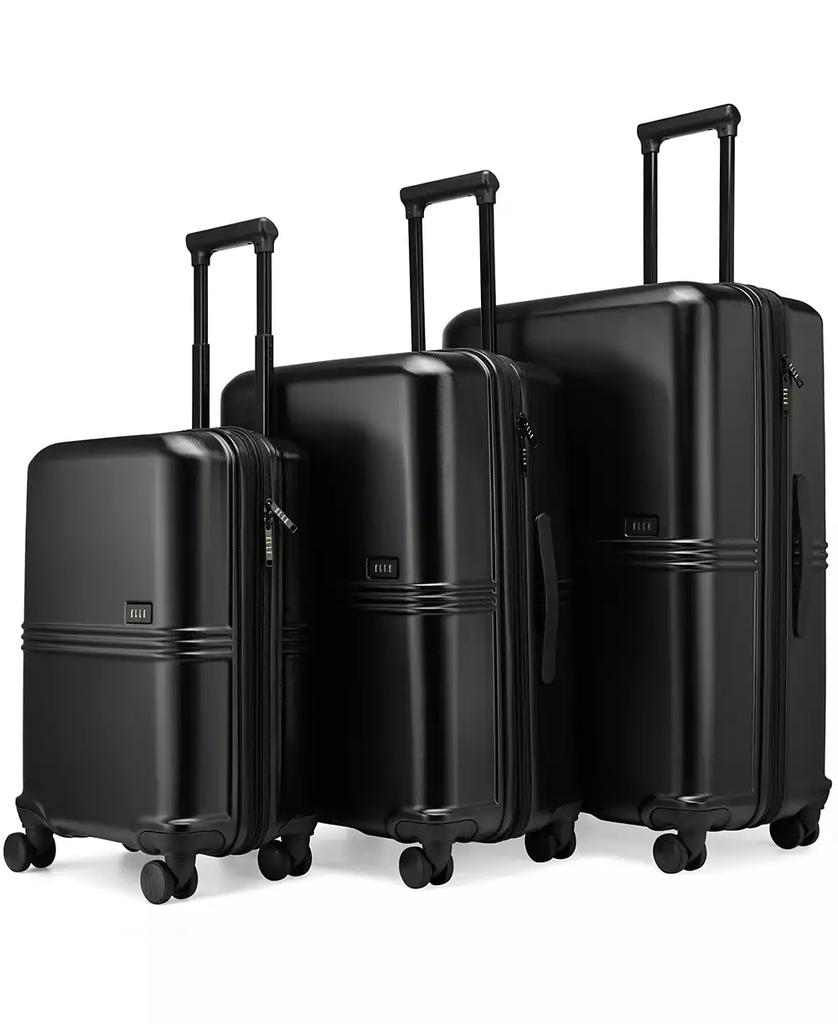 ELLE Expedition 3-Piece Expandable Retro Spinner Luggage Set