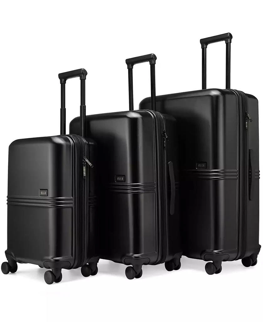 ELLE Expedition 3-Piece Expandable Retro Spinner Luggage Set 2