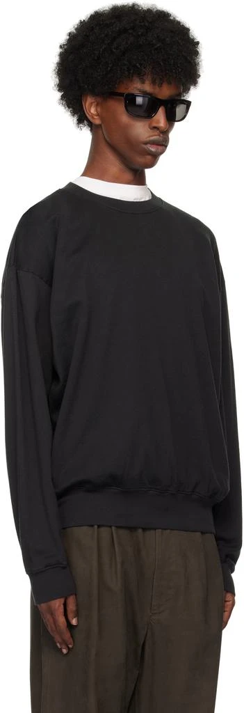 AURALEE Black Super High Gauge Sweatshirt 2