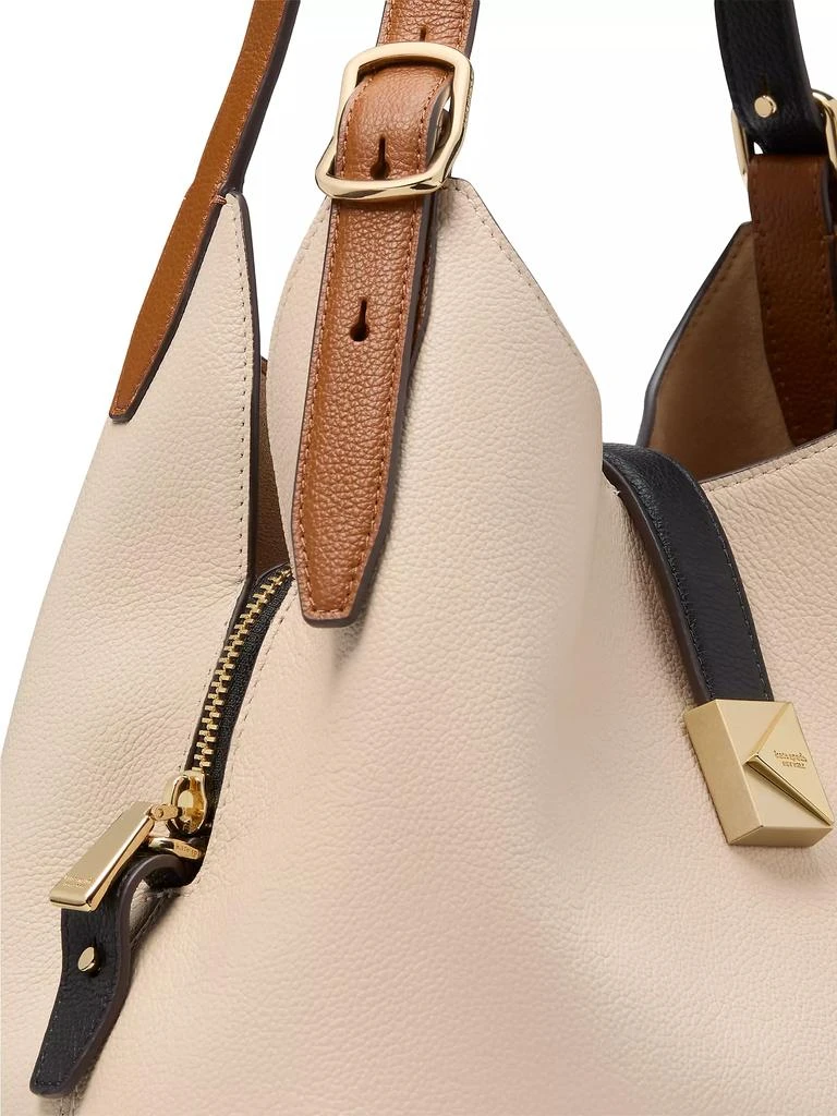 Kate Spade Medium Deco Pebbled Leather Crossbody Tote Bag 5