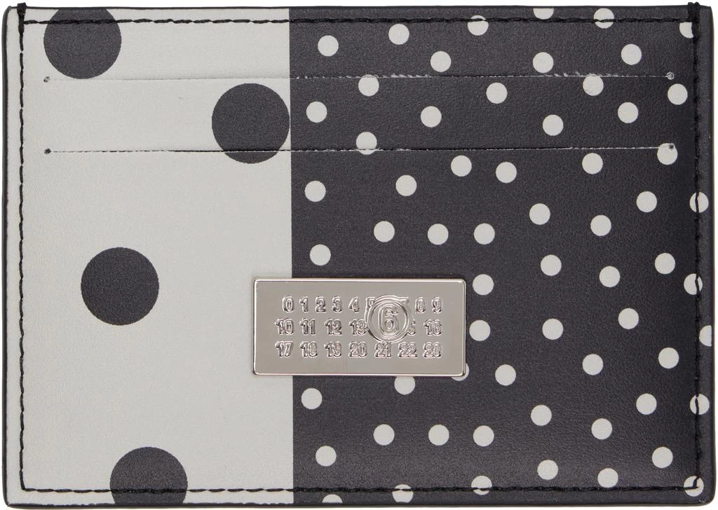 MM6 Black 
White Numeric Card Holder 2