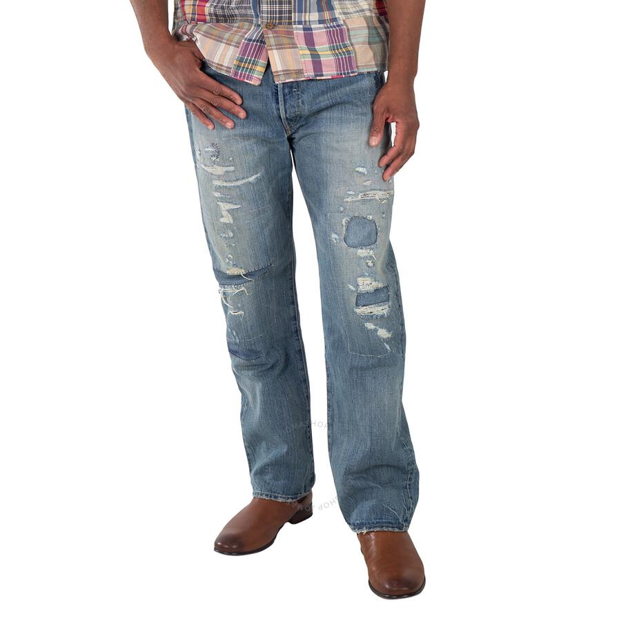 Ralph Lauren Polo Ralph Lauren Distressed Vintage Classic Denim Jeans, Waist Size 32W - 32L