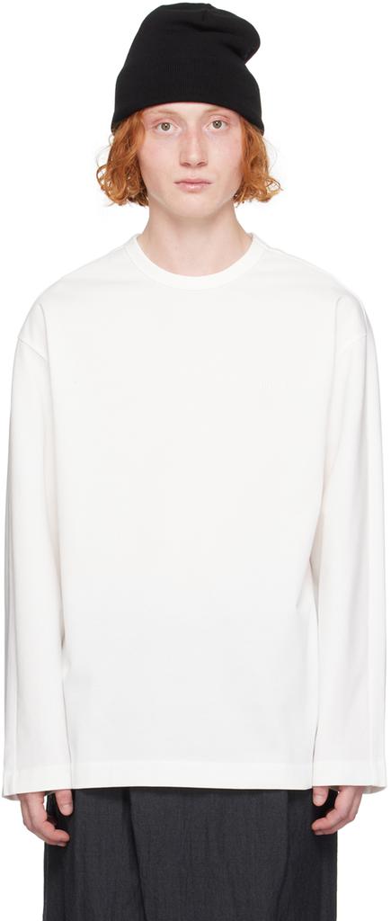 Juun.J White Essential Long Sleeve T-Shirt