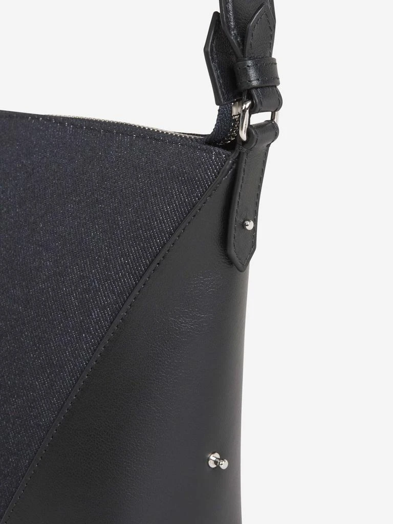 Alexander McQueen Alexander McQueen Logo Printed Denim Crossbody Bag 5