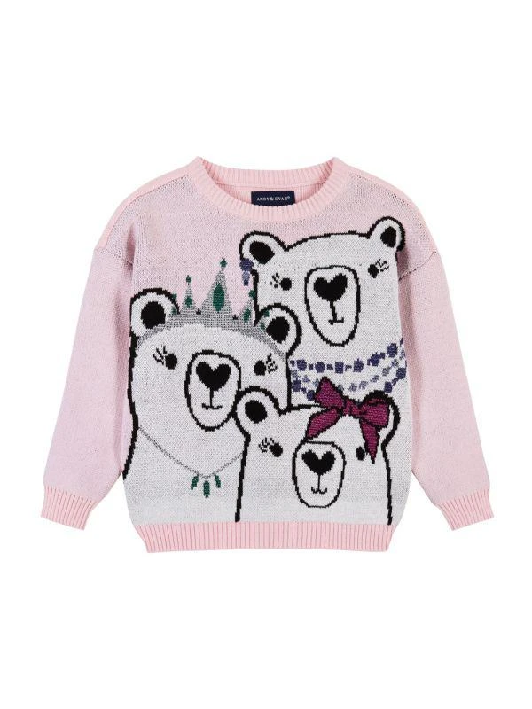 Andy & Evan Little Girl's 2-Piece Bear Sweater & Leggings Set 3