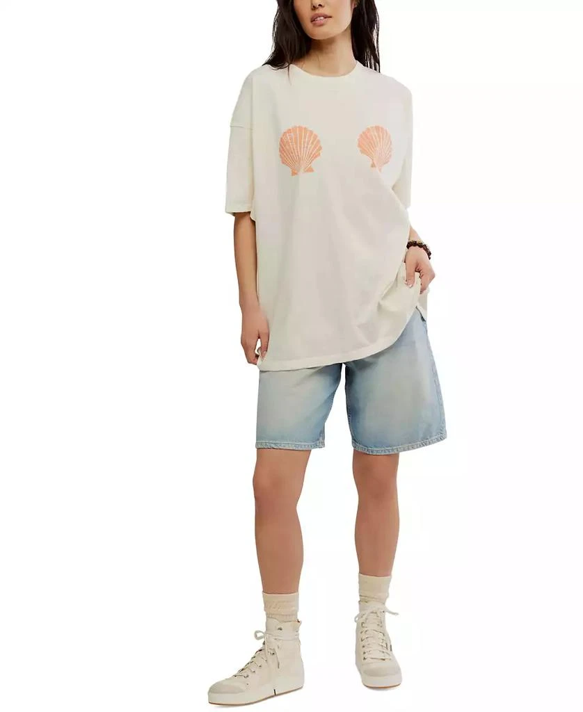 Free People Women's Shell Graphic Cotton Short-Sleeve T-Shirt 2
