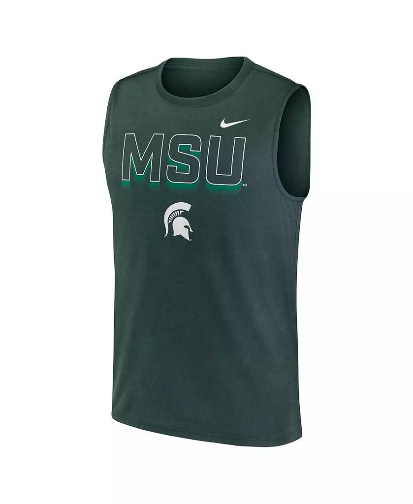 NIKE Men's Green Michigan State Spartans Primetime Tricode Legend Performance Tank Top
