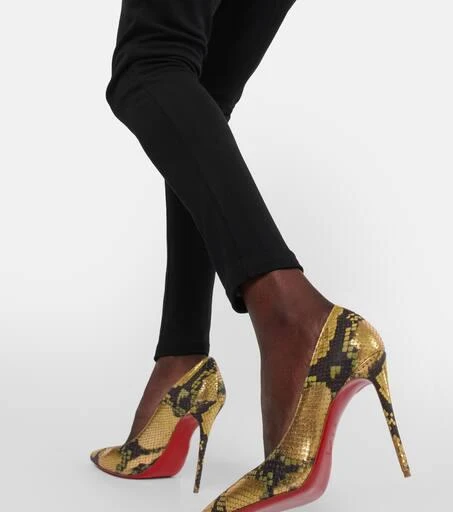 Christian Louboutin Kate 100 snake-print leather pumps 7