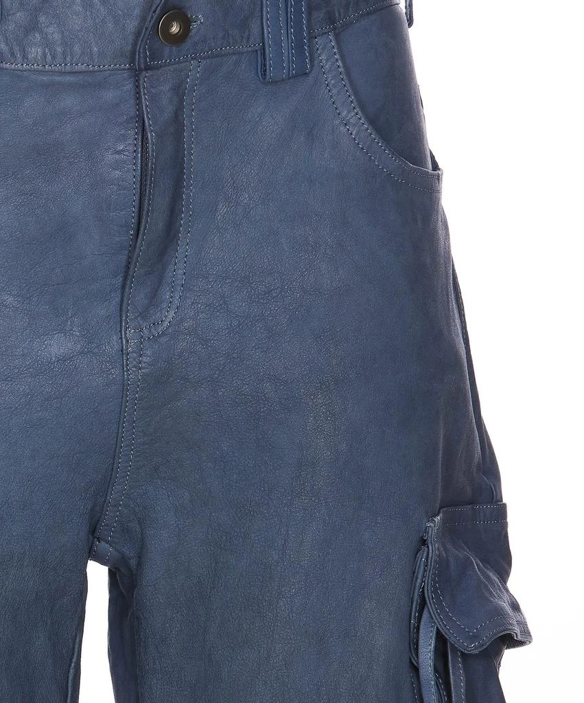 Salvatore Santoro Salvatore Santoro Leather Cargo Trousers 4