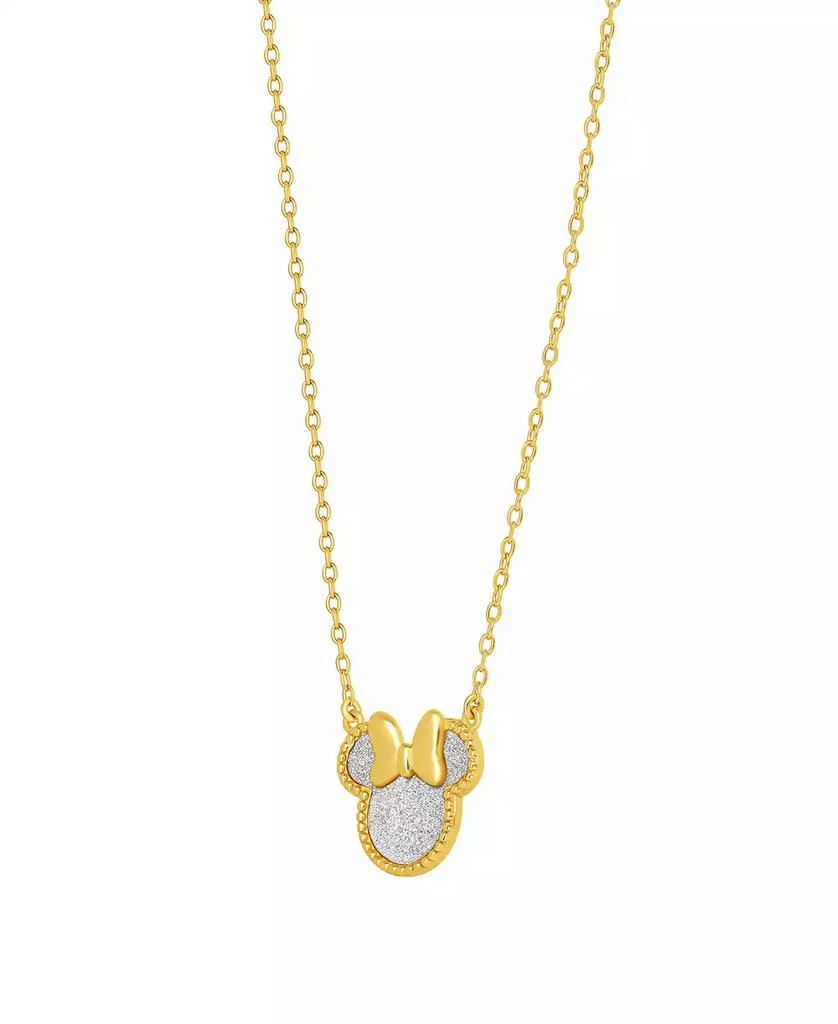 Disney 2-Pc. Minnie Glitter Necklace and Earrings Set in 18k Yellow Gold Over Sterling Silver 3