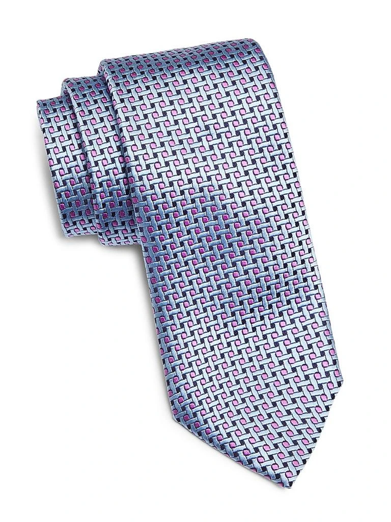 Charvet Geometric Silk Tie 1