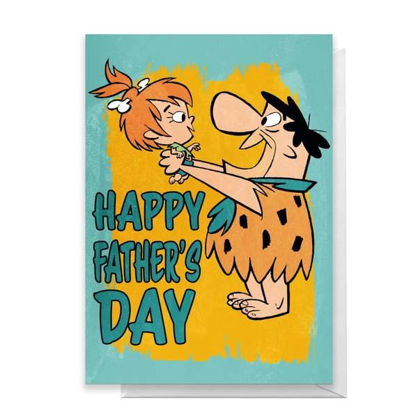 Original Hero Flintstones Happy Father's Day Greetings Card