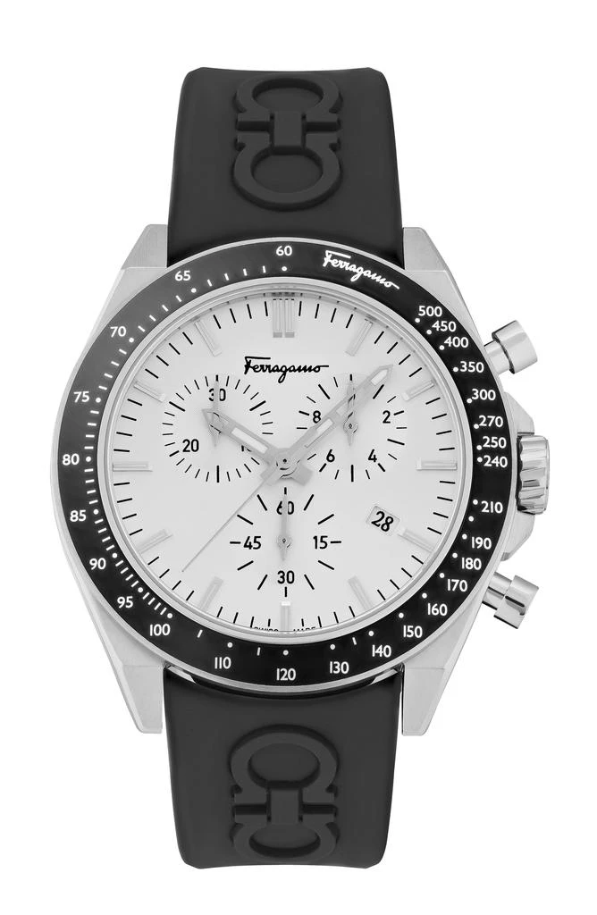 Salvatore Ferragamo Ferragamo Urban Chrono Silicone Watch 1