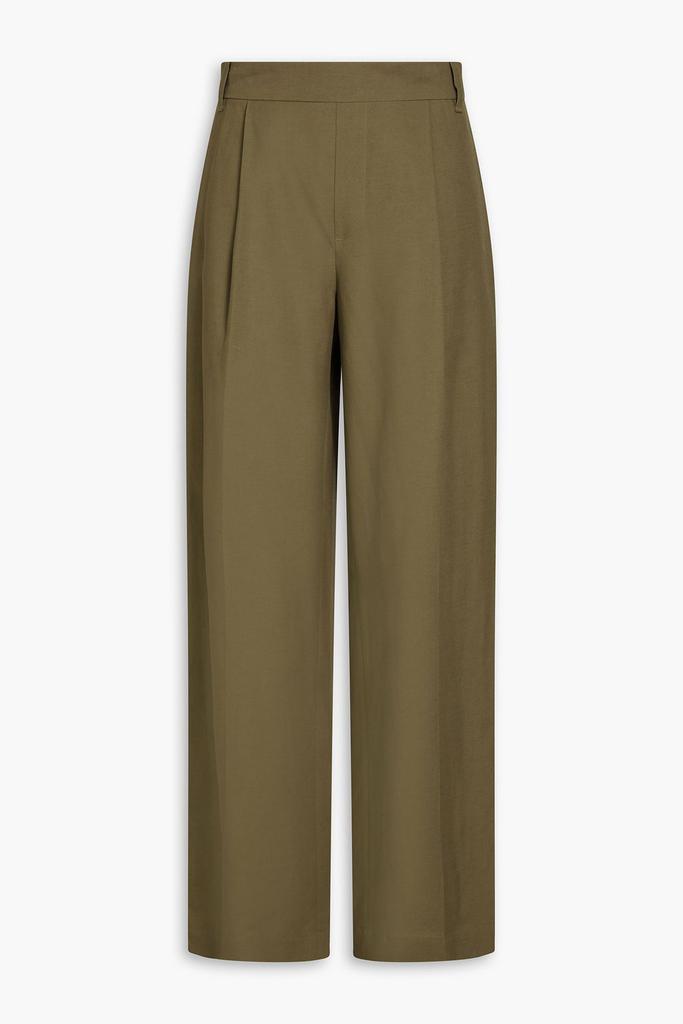 Vince Lyocell and linen-blend wide-leg pants